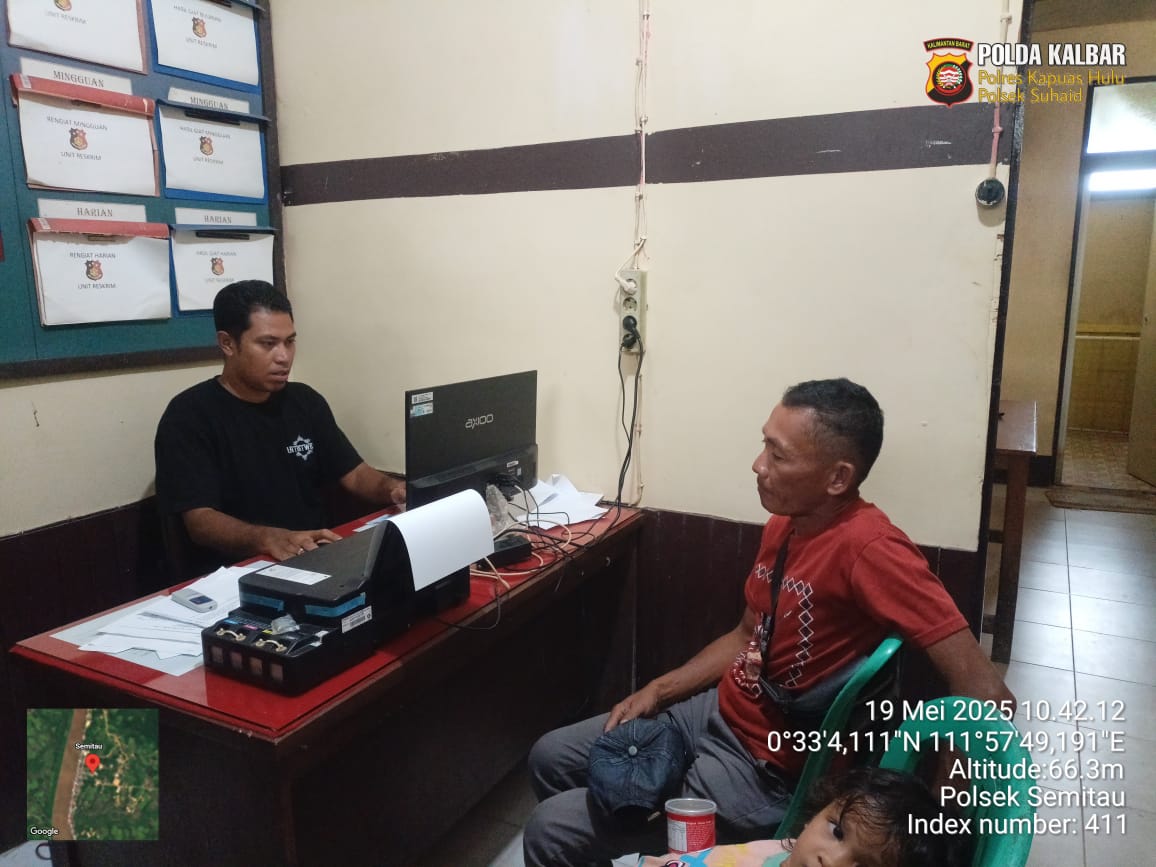 Polsek Semitau Klarifikasi Dugaan Aktivitas PETI di Desa Nanga Seberuang