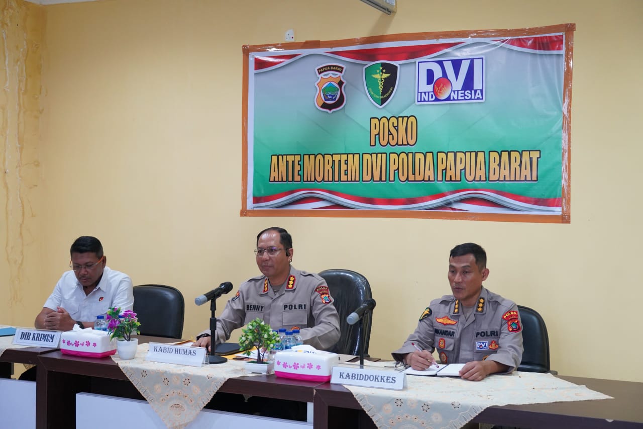 Berikut Daftar Identitas 5 Korban yang Sudah Diidentifikasi Tim DVI Polda Papua Barat